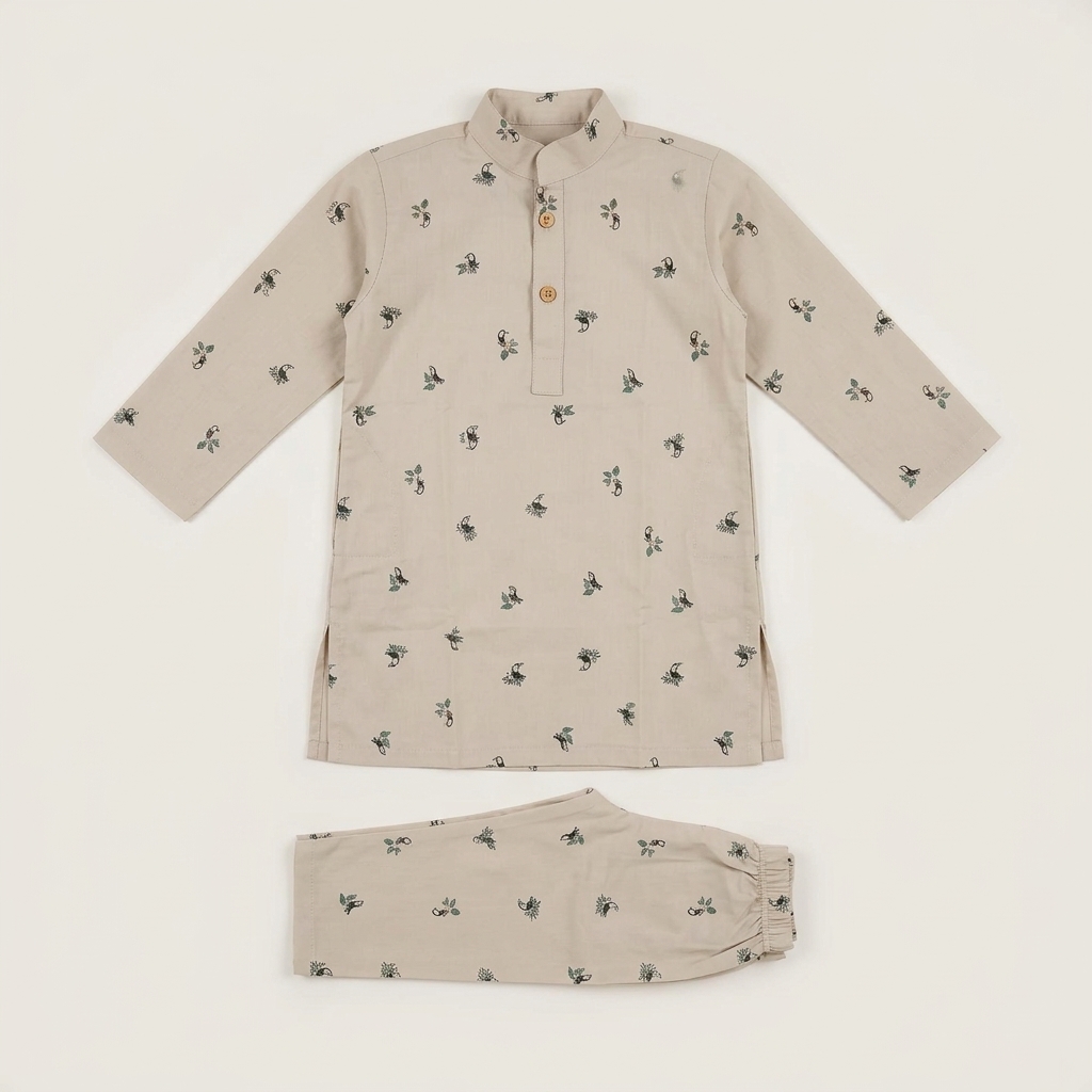 PepperLand  Beige 2pc (3-4Y)
