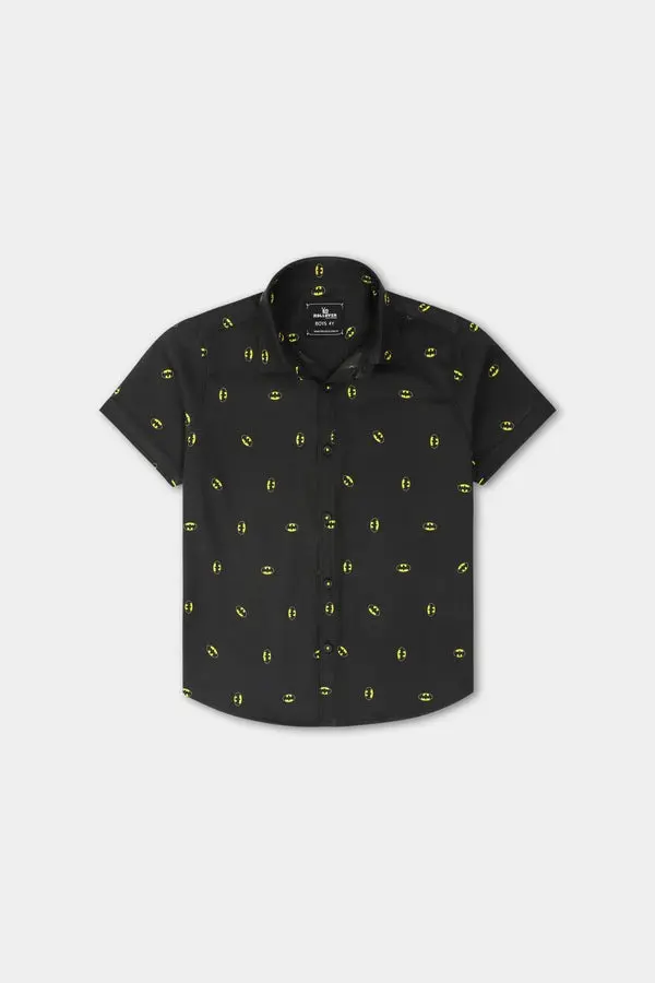 Rollover Black Bat Man Casual Shirt