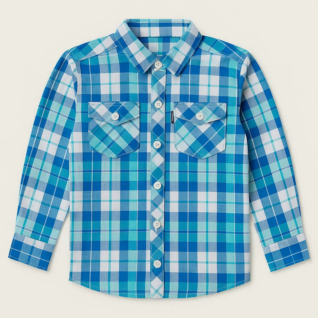 Rollover Royal Grid Classic Shirt (2Y)