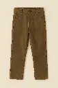 Rollover Green Cotten Pants