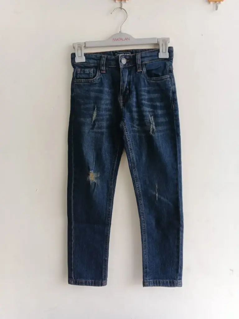 Rollover Blue Denim Jeans