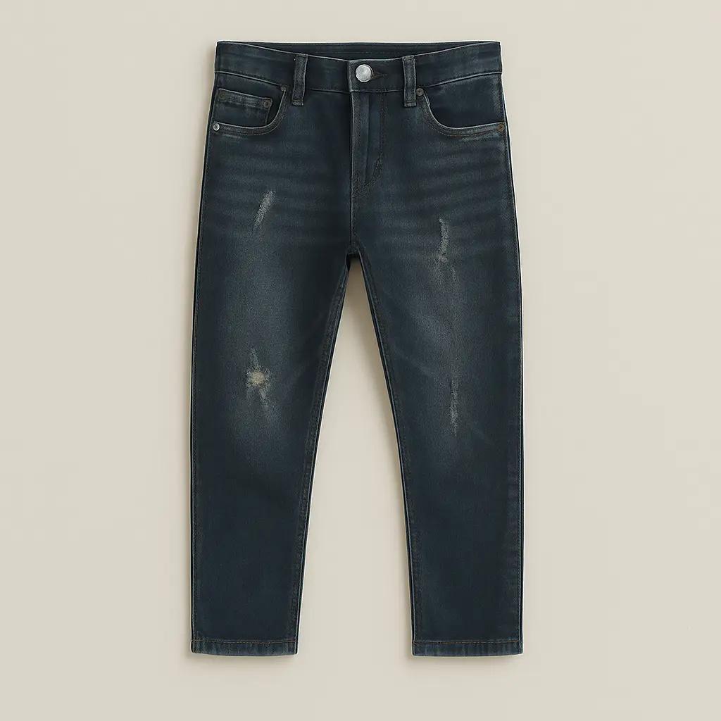 Rollover Blue Denim Jeans