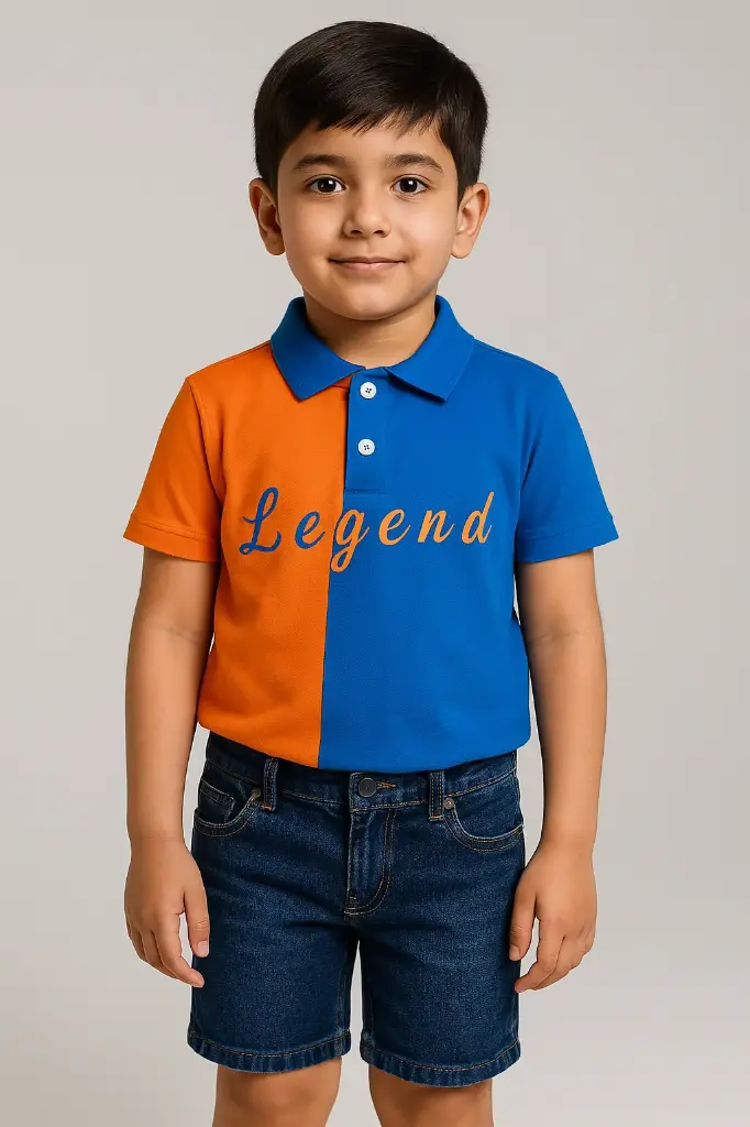 Rollover Orange&Blue Polo