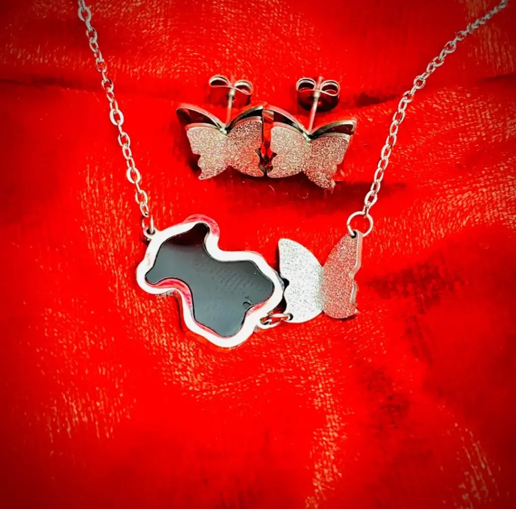 Butterfly Necklace set 