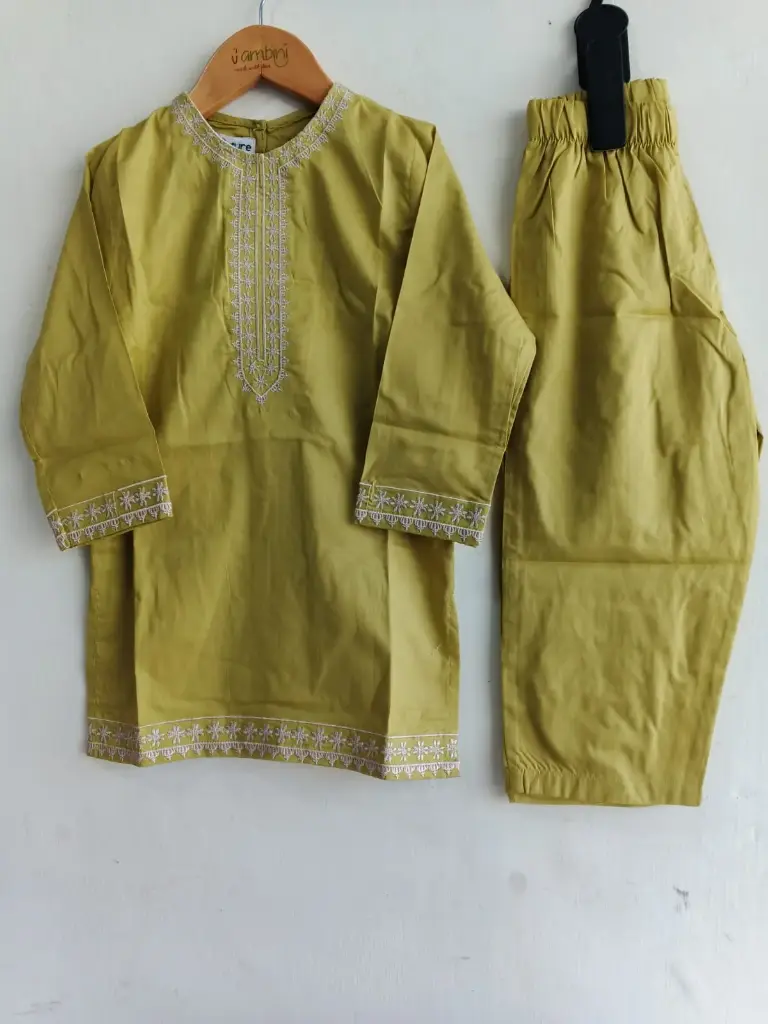 Kc Light Olive EMB 2Piece