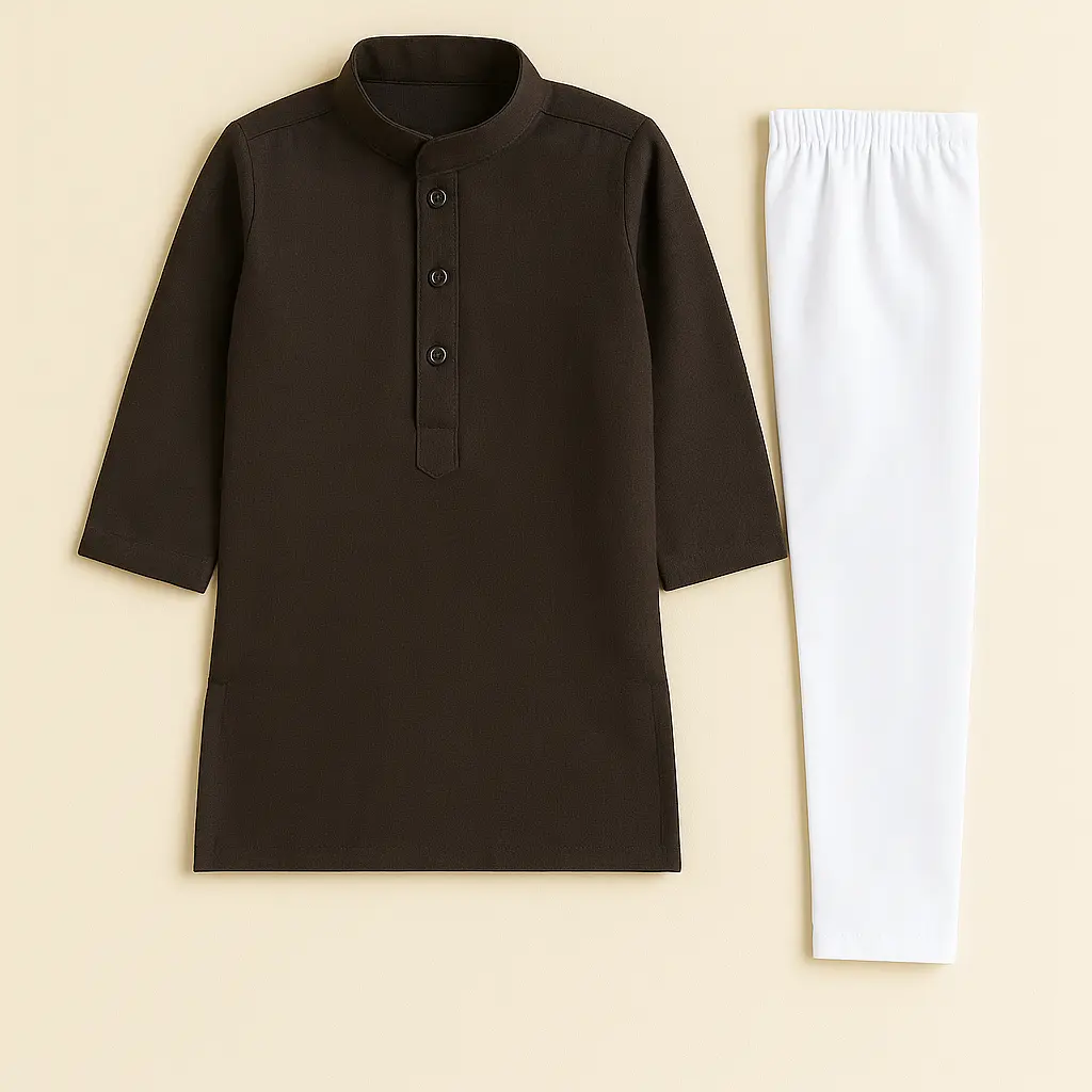 Boys Chocolate Kurta Trouser