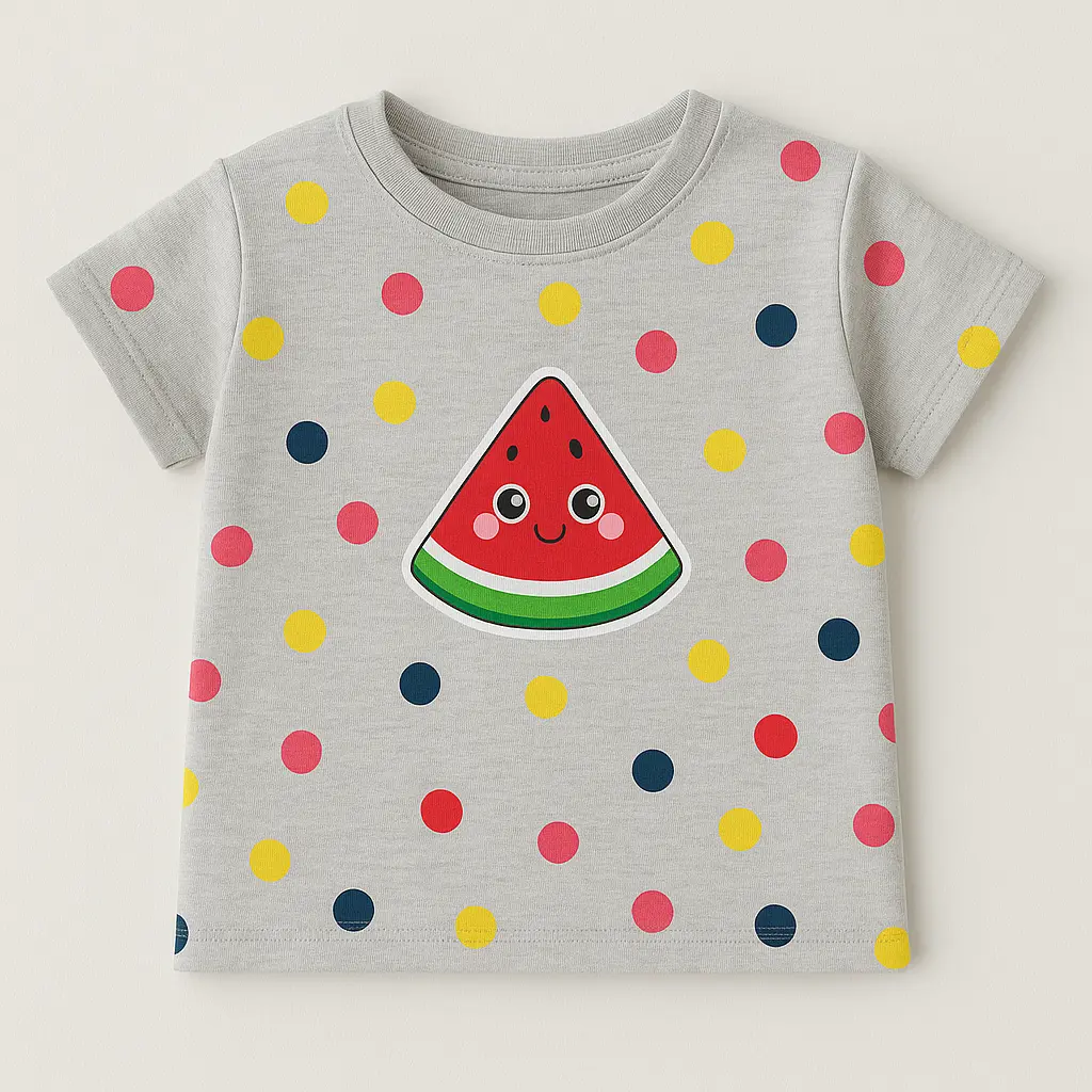 Minnie Minors Gray Multi-Circle TShirt