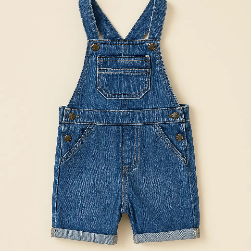 RollOver Denim Romper (12-18M)