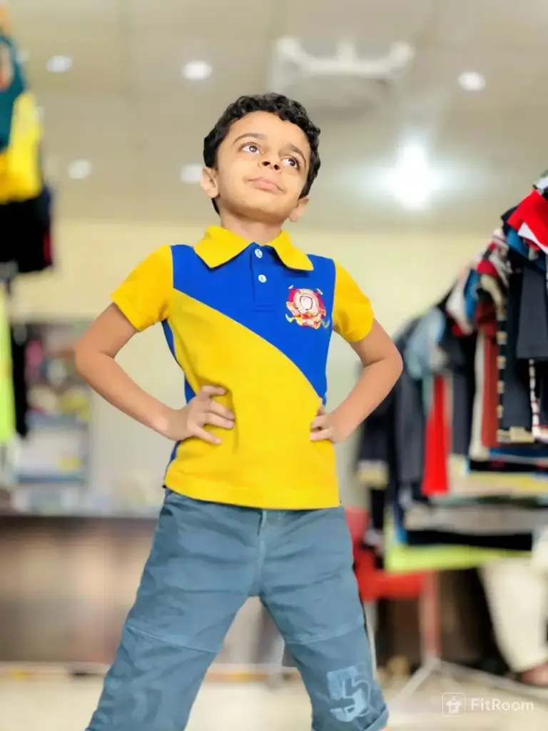 Rollover Yellow&Blue Polo