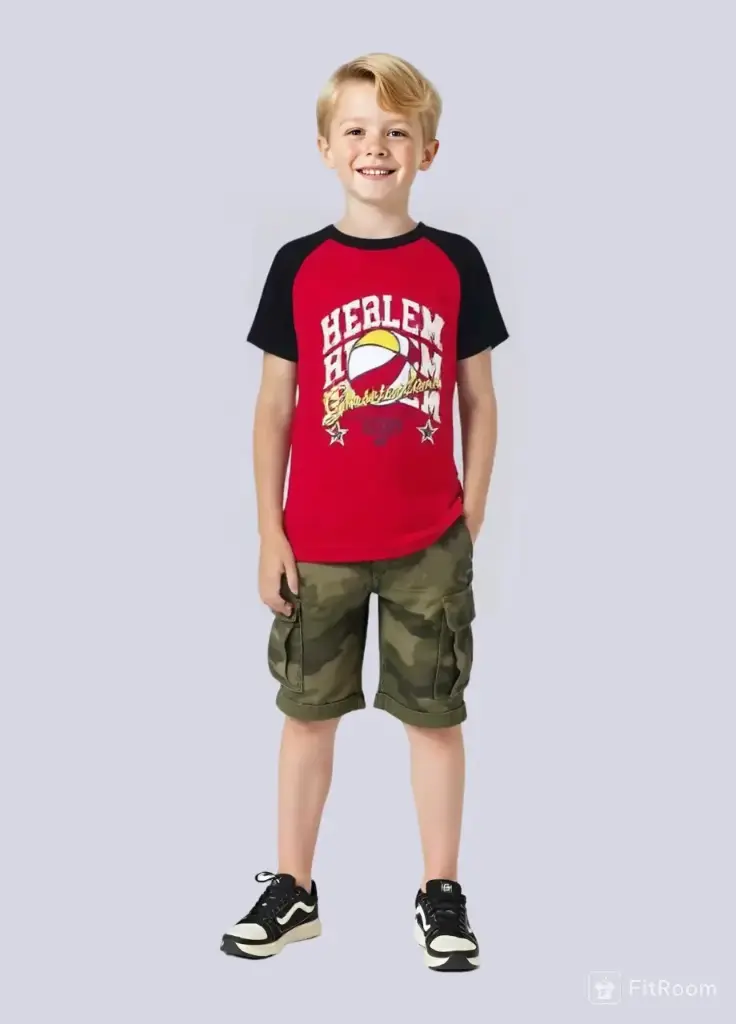 Rollover Harlem Hoops Raglan T-Shirt (9-10Y)