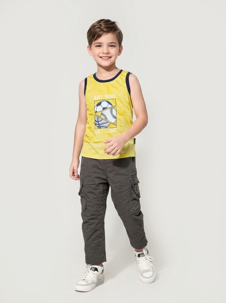 Rollover Yellow Football Sando (7-8Y)