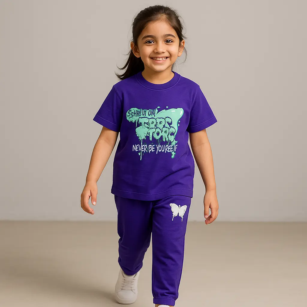 Hopscotch Purple Co-ord set (12-18M)