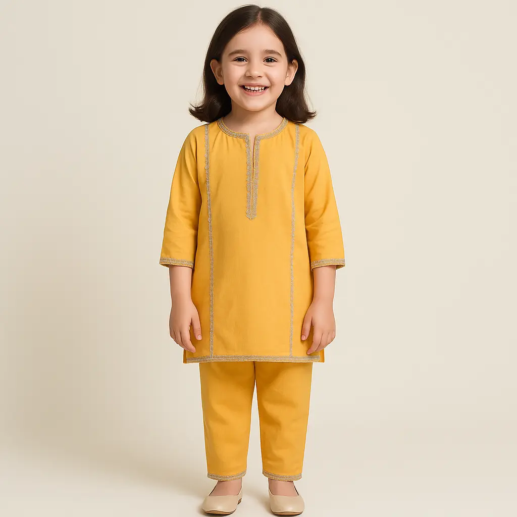 Kids Couture Yellow 2PC (2-3Y)