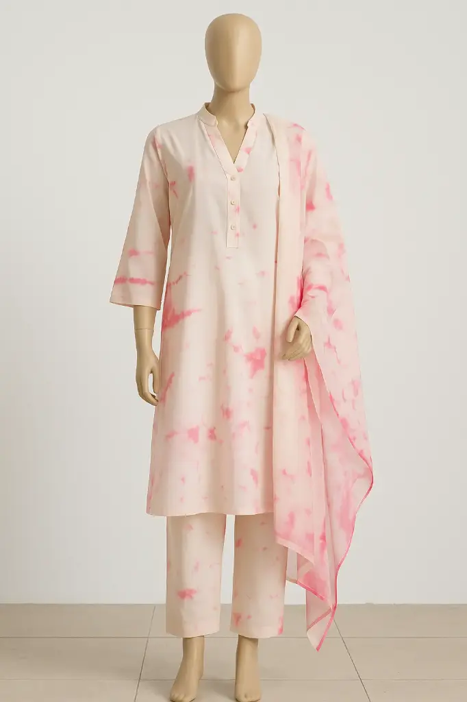 ECS Pink Offwhite 2Piece Suit