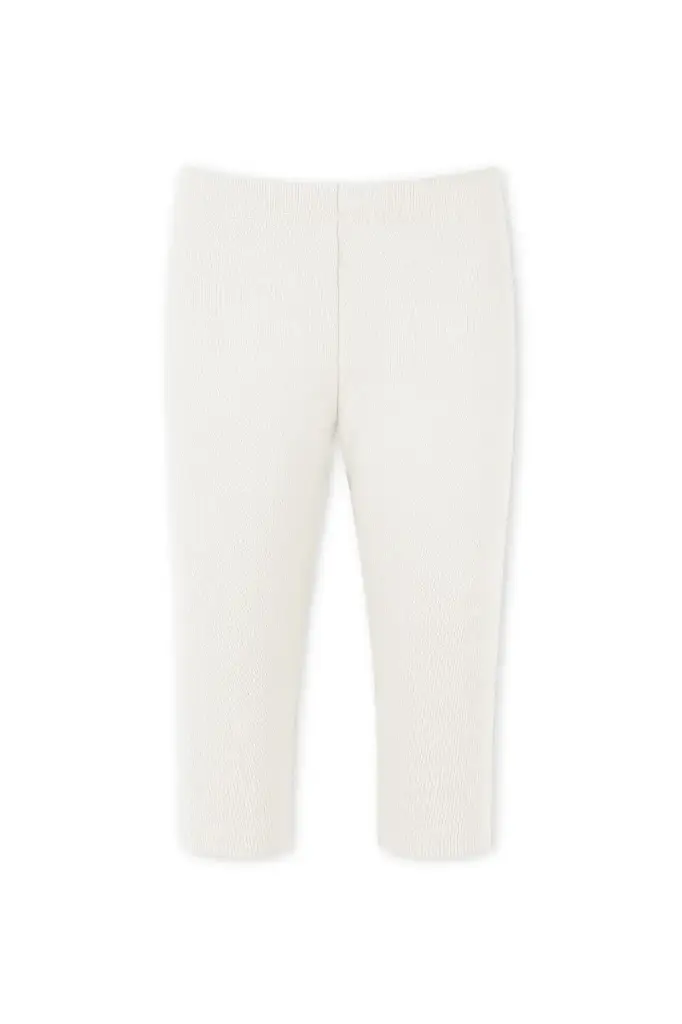 RollOver White Summer Tights