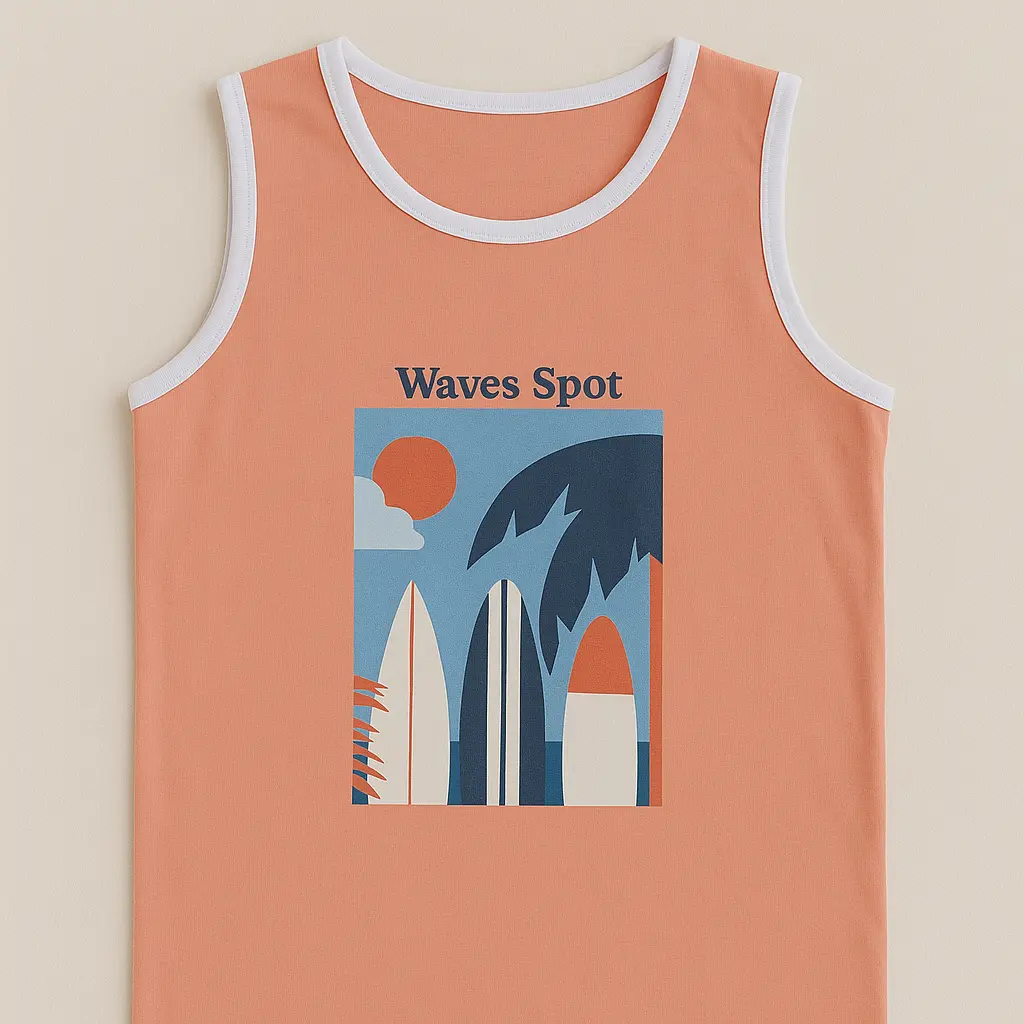 Sando Orange Waves Spot (5-6Y)