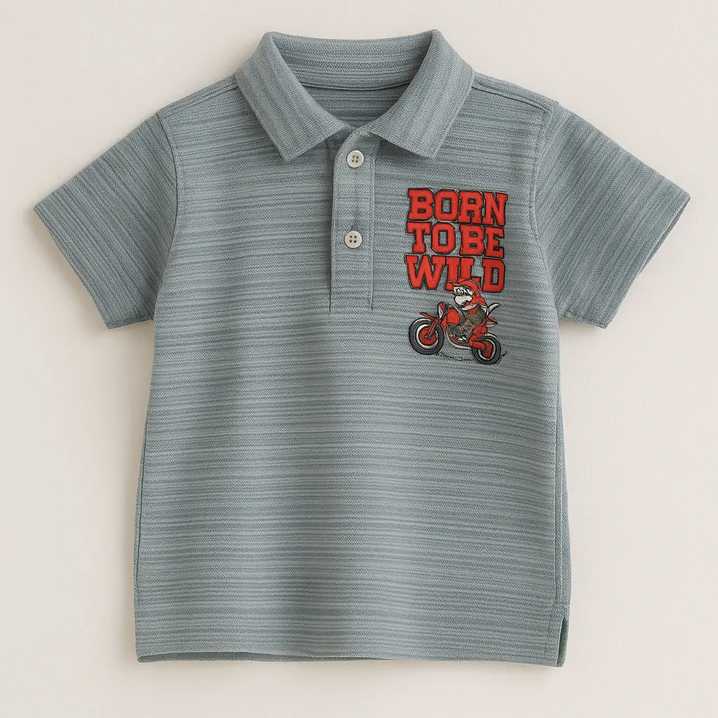 ELO Grey Born To Be Wild Polo (2-3Y)