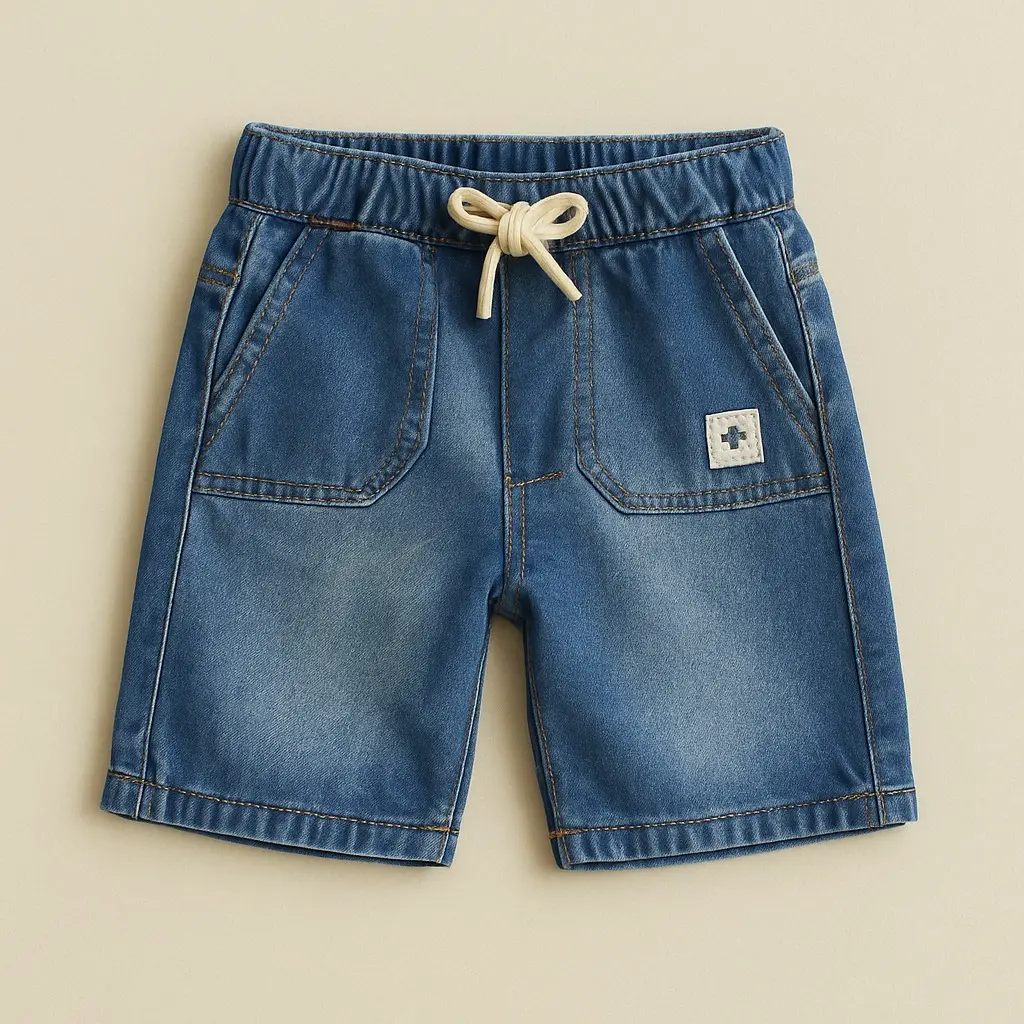 Red Tag Blue Denim Shorts