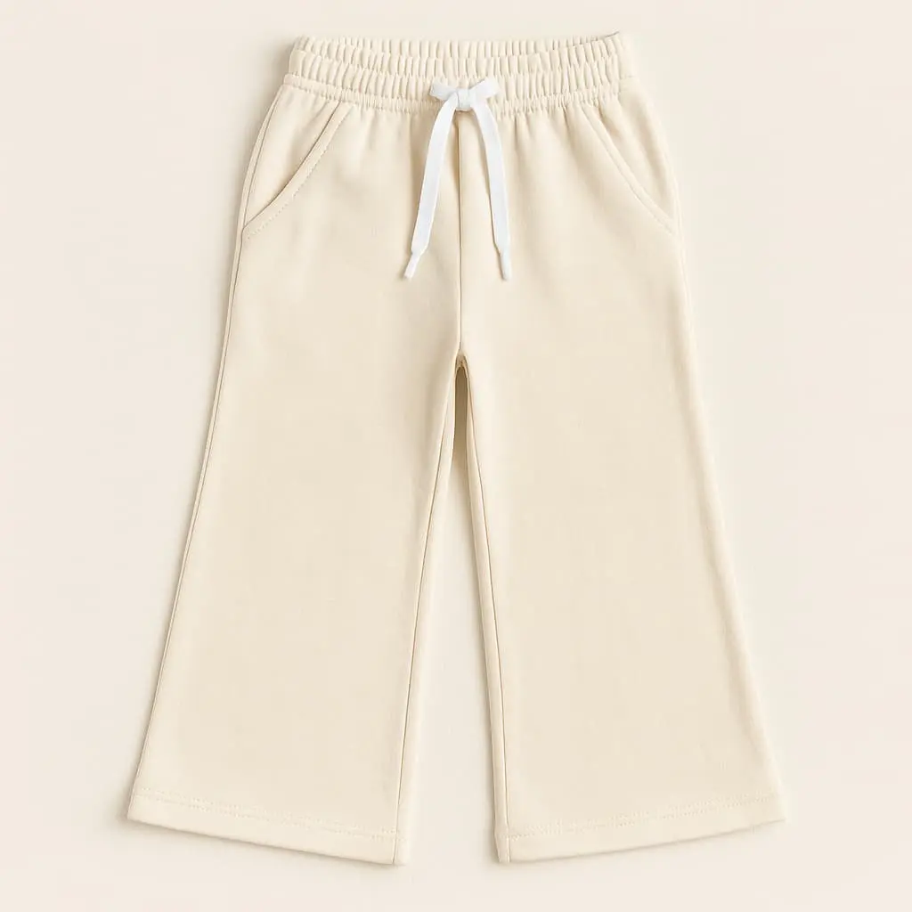 RollOver Off white Blended Trouser