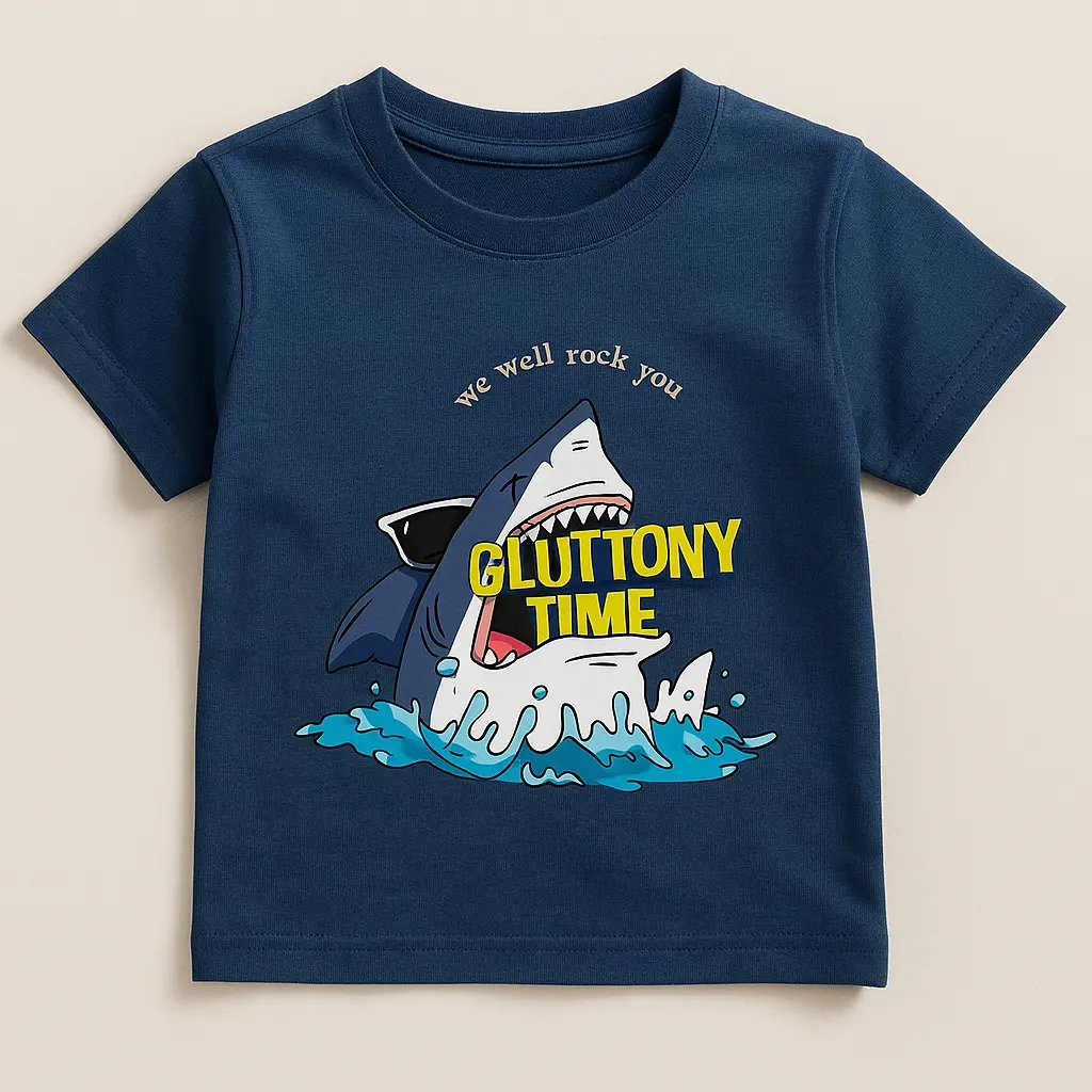 Minnie Minors NB Shark T-Shirt (9-12M)