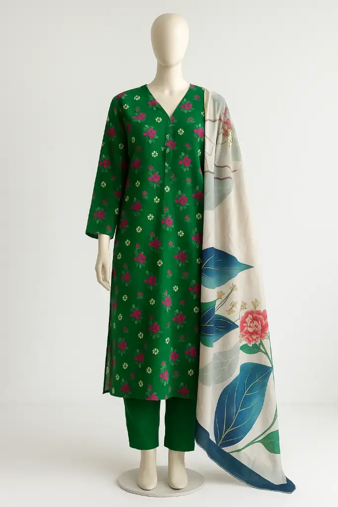 Sapphire GRN Dupata Suit