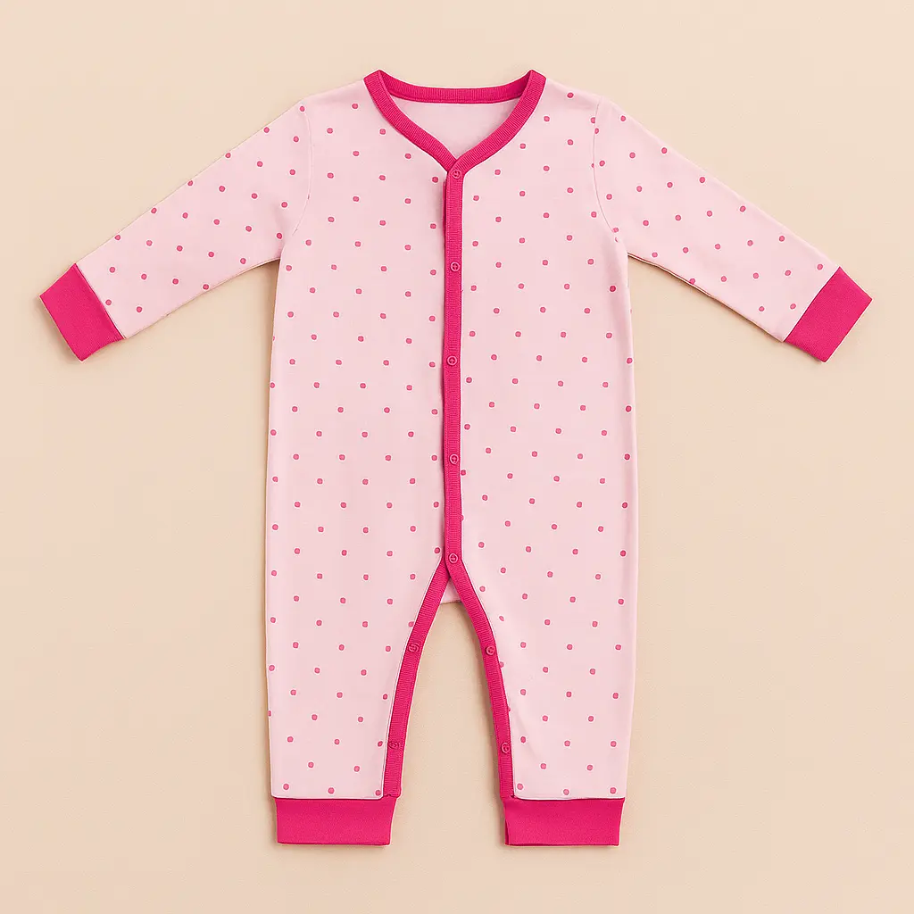 MiniCar Pink Romper