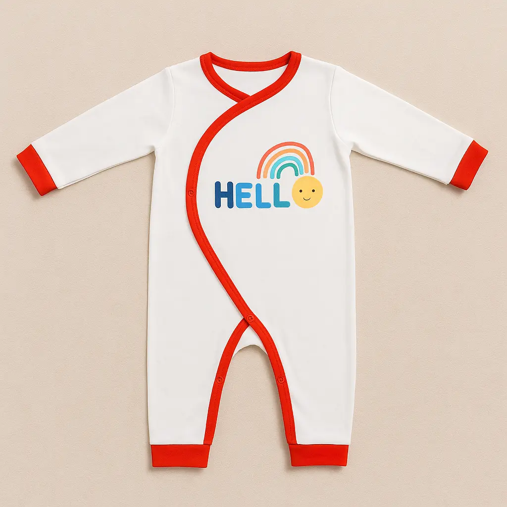 MiniCar Infant Hello Romper (12-18M)