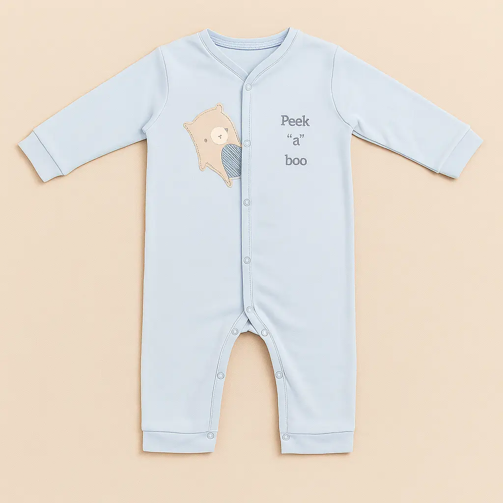 MiniCar Infant skyblue Romper