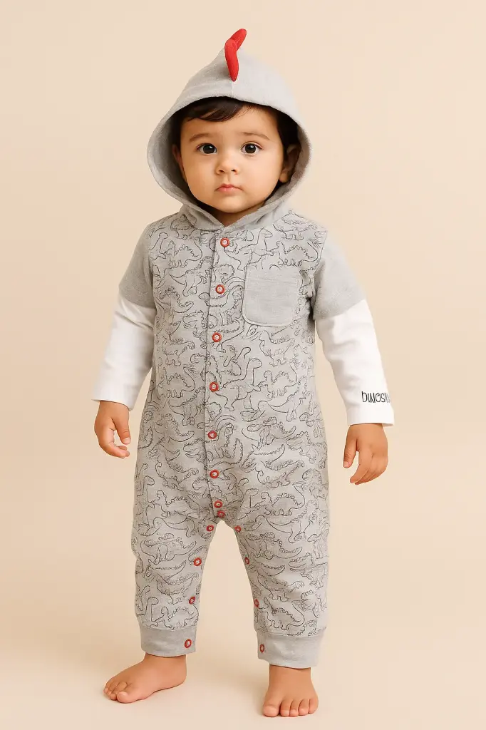 MiniCar Infant Dino Romper (6-9M)