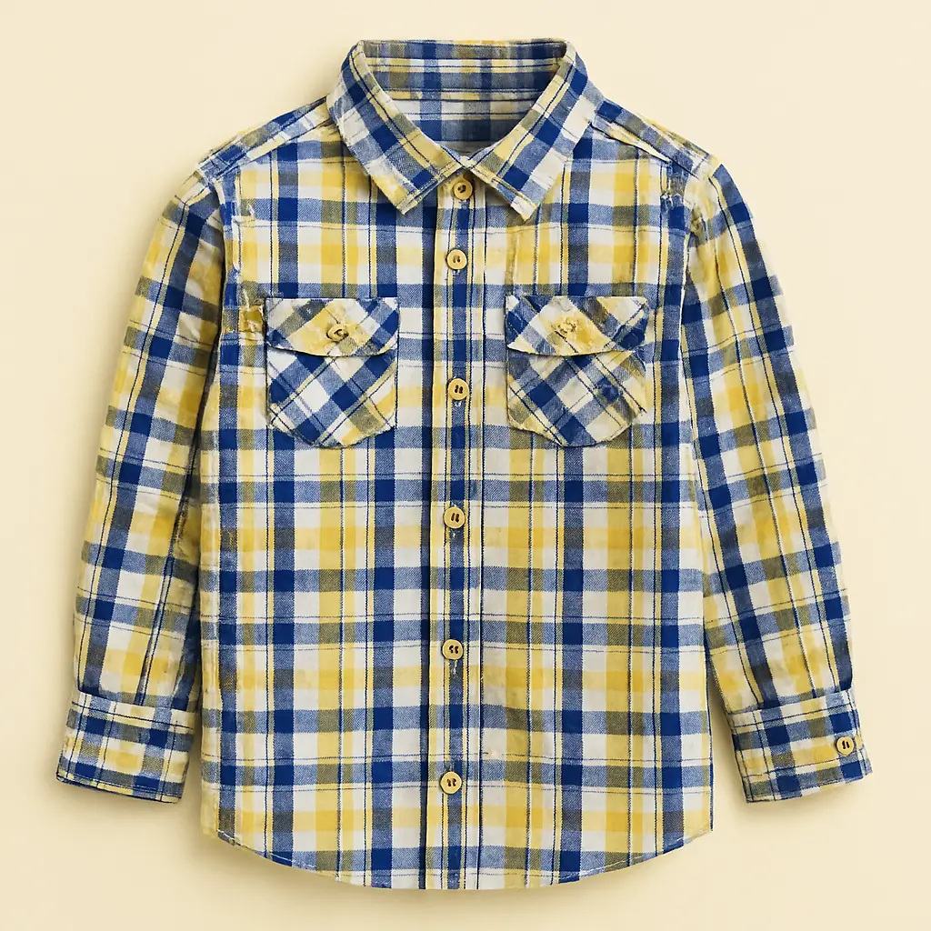 RollOver Yellow Blue Shirt