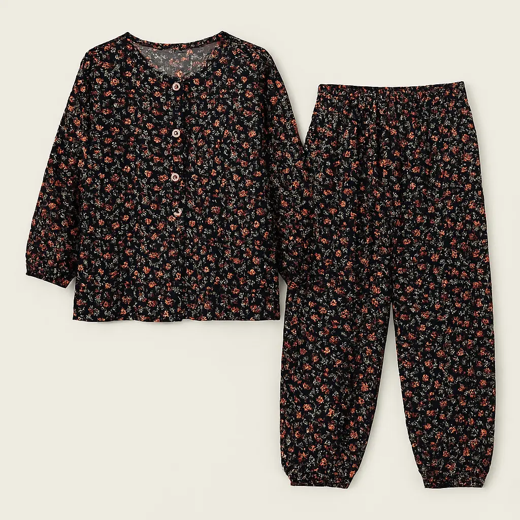 KC Black floral Dress