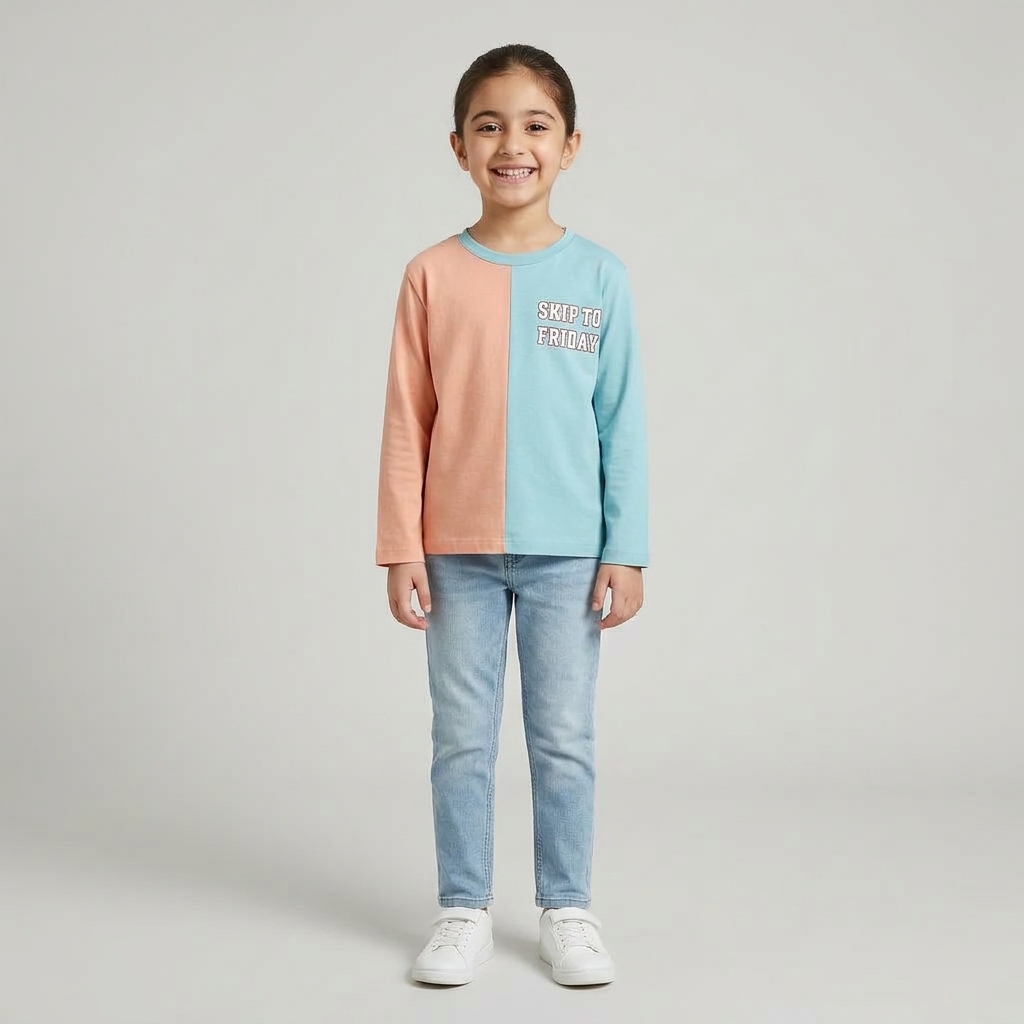 RollOver Half N Half tees (12-18M)