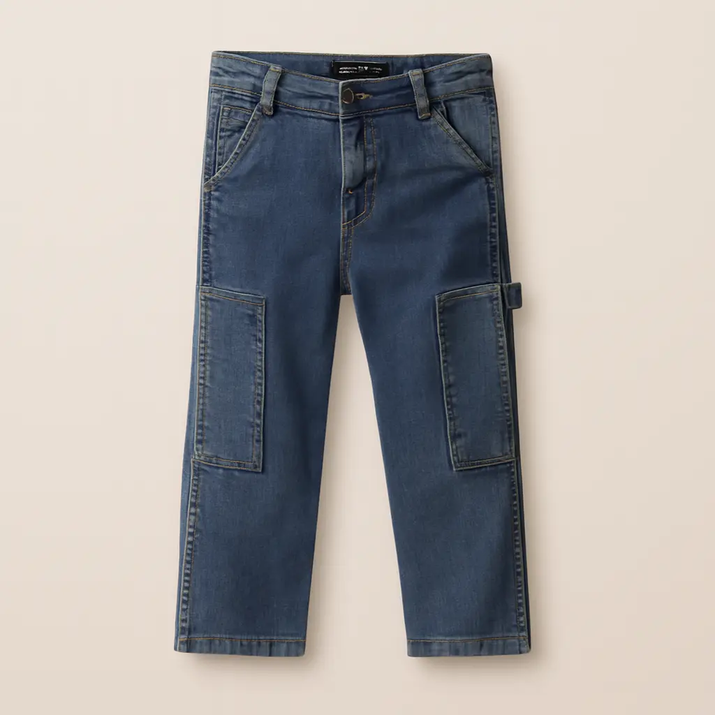Rollover Boys Blue Cargo Jeans