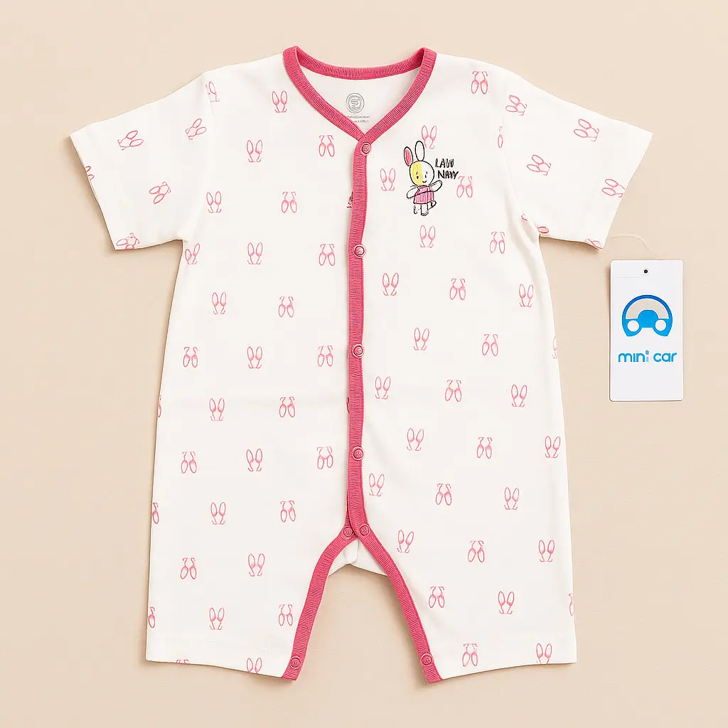 MiniCar Infant Bunny Romper (3-6M)