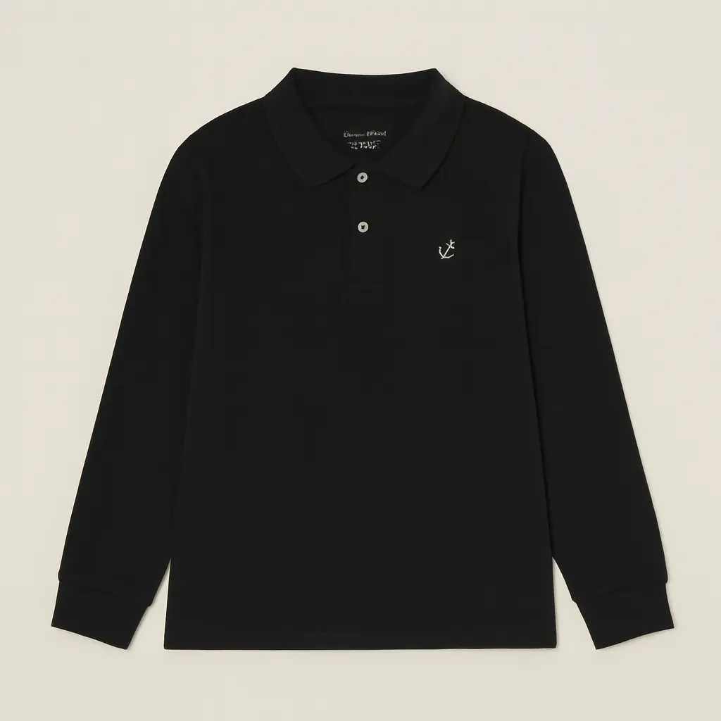 Minnie Minors Boys Black Polo