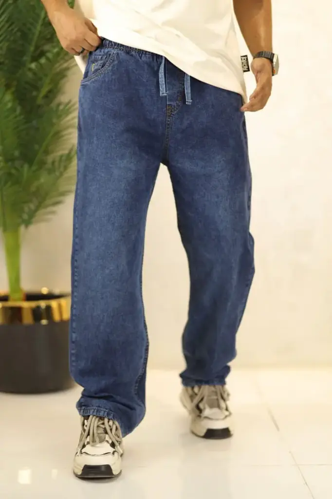 Turbo Dark Blue Baggy Jeans