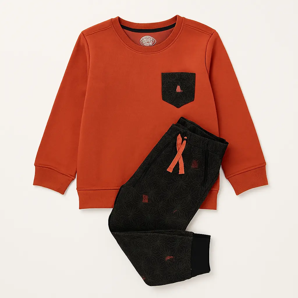 Minnie Tinnie Boys Red Black Co-Ord Set