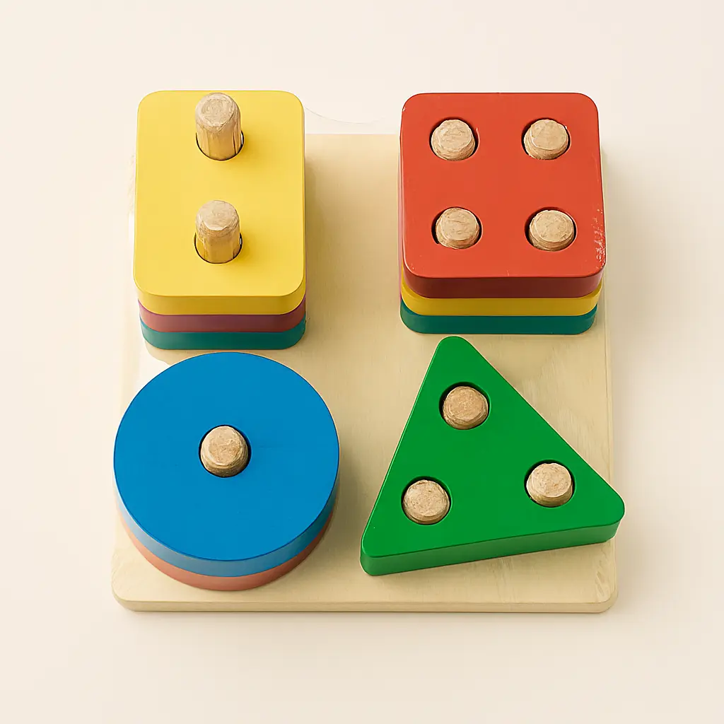 Lewo Wooden Puzzle Shapes Sorter
