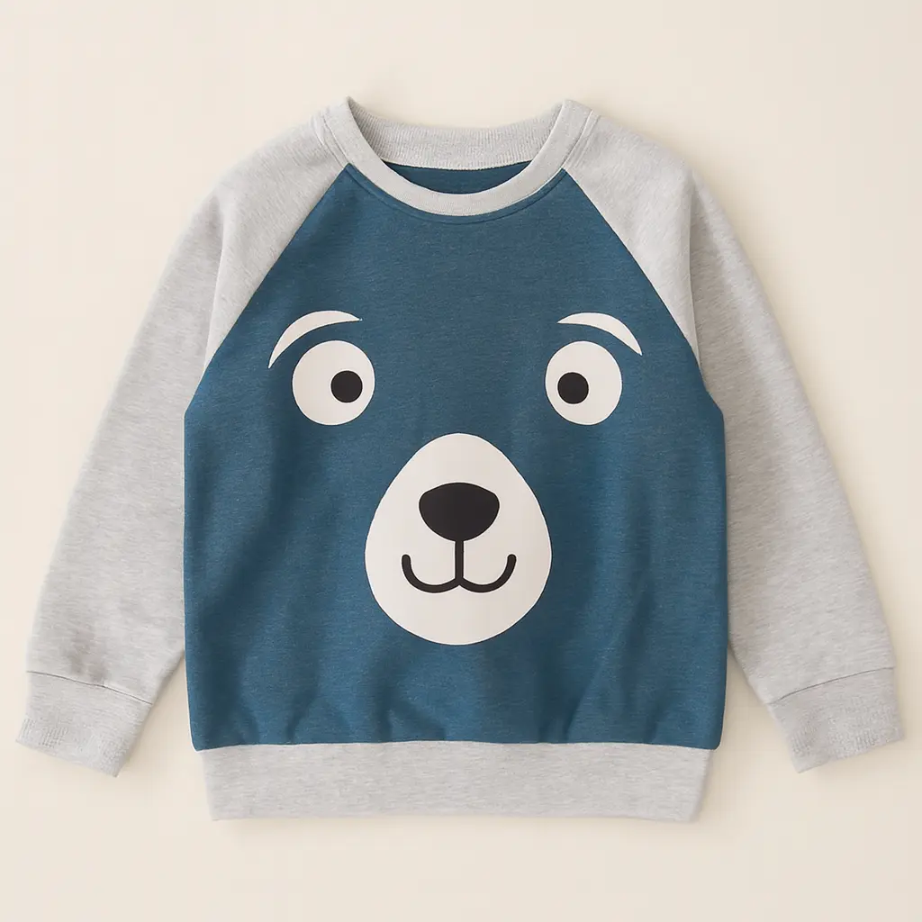 Hopscotch Bear face Sweat Shirt