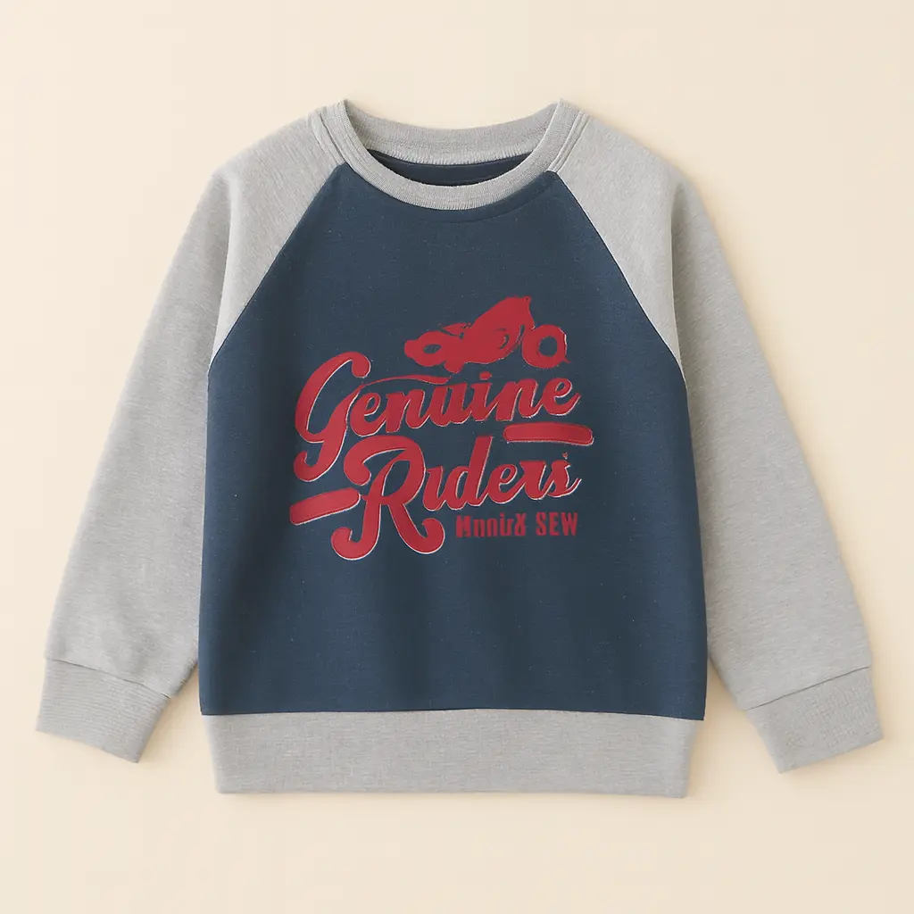 Hopscotch Biker Boy Sweat Shirt (3-6M)