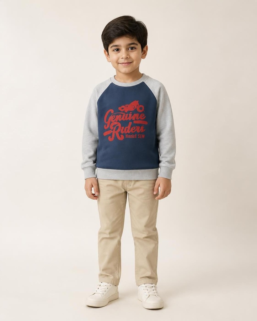 Hopscotch Biker Boy Sweat Shirt