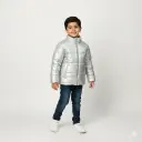 RollOver boys silver puffer jacket