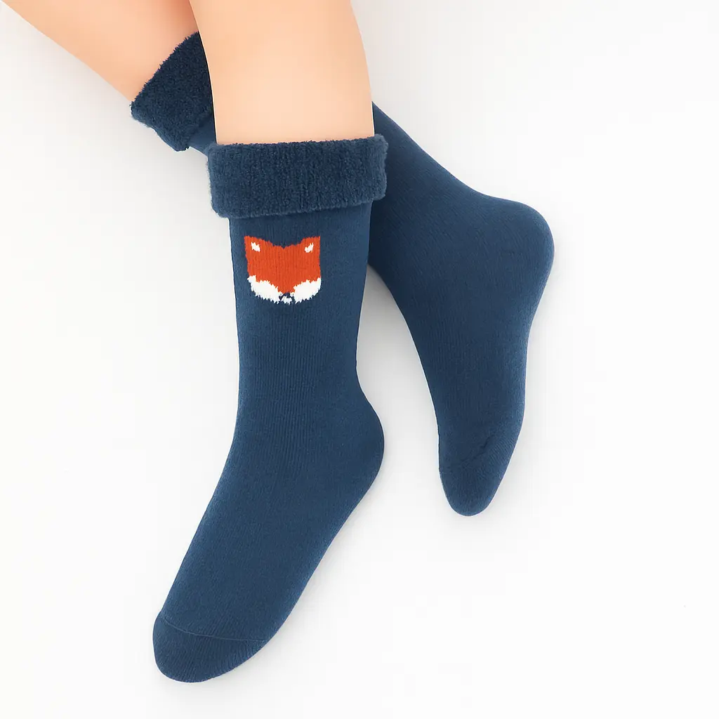 Towel Socks Navy Blue