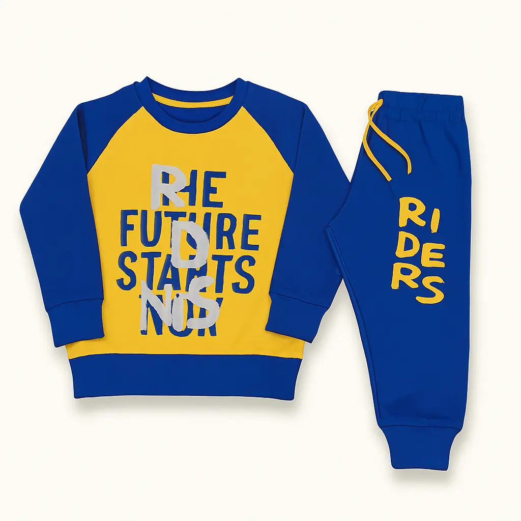 Minnie Tinnie Boys YellowBlue Co-Ord Set (1-2Y)