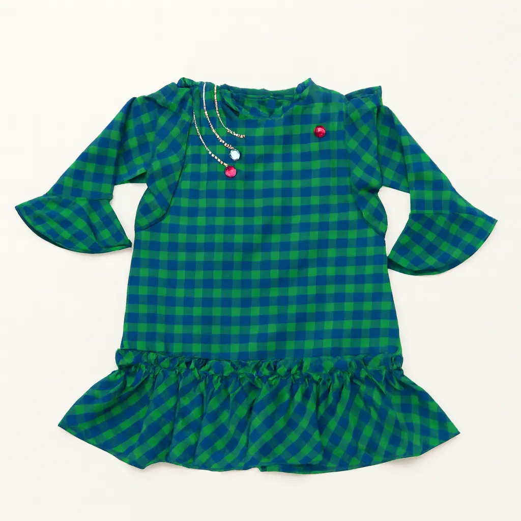 HNO Girls GreenBlue Top (2-3Y)