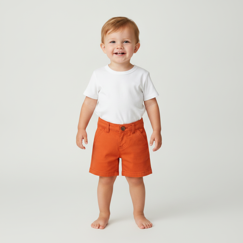 Hopscotch Cotton Shorts (3-6M)
