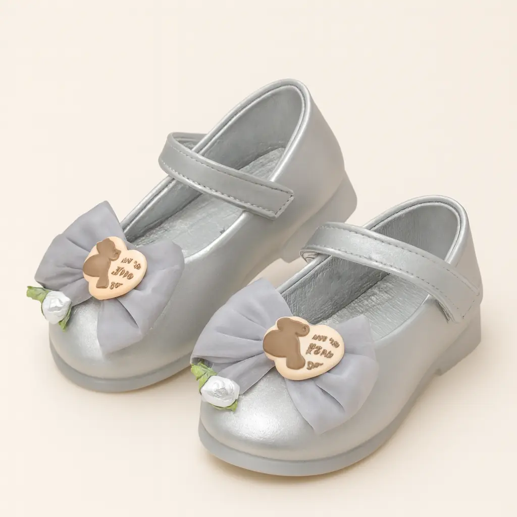 Toddler Silver Fancy Shoes