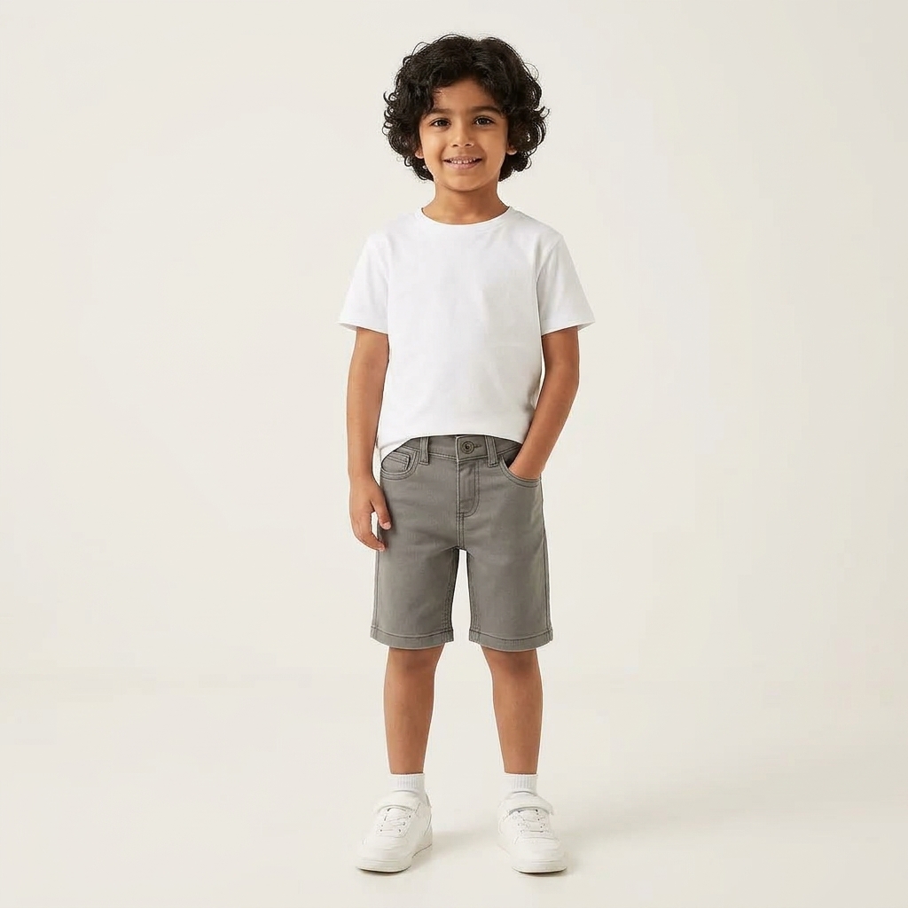 ELO Grey denim short