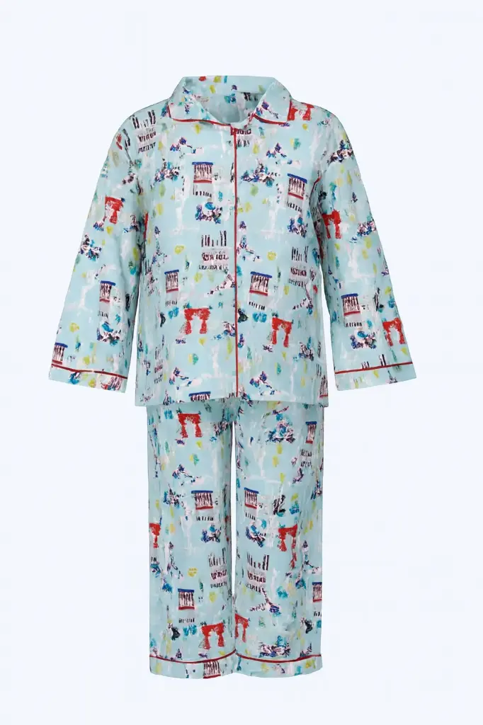 RollOver Girls Flannel night Suit (2Y)