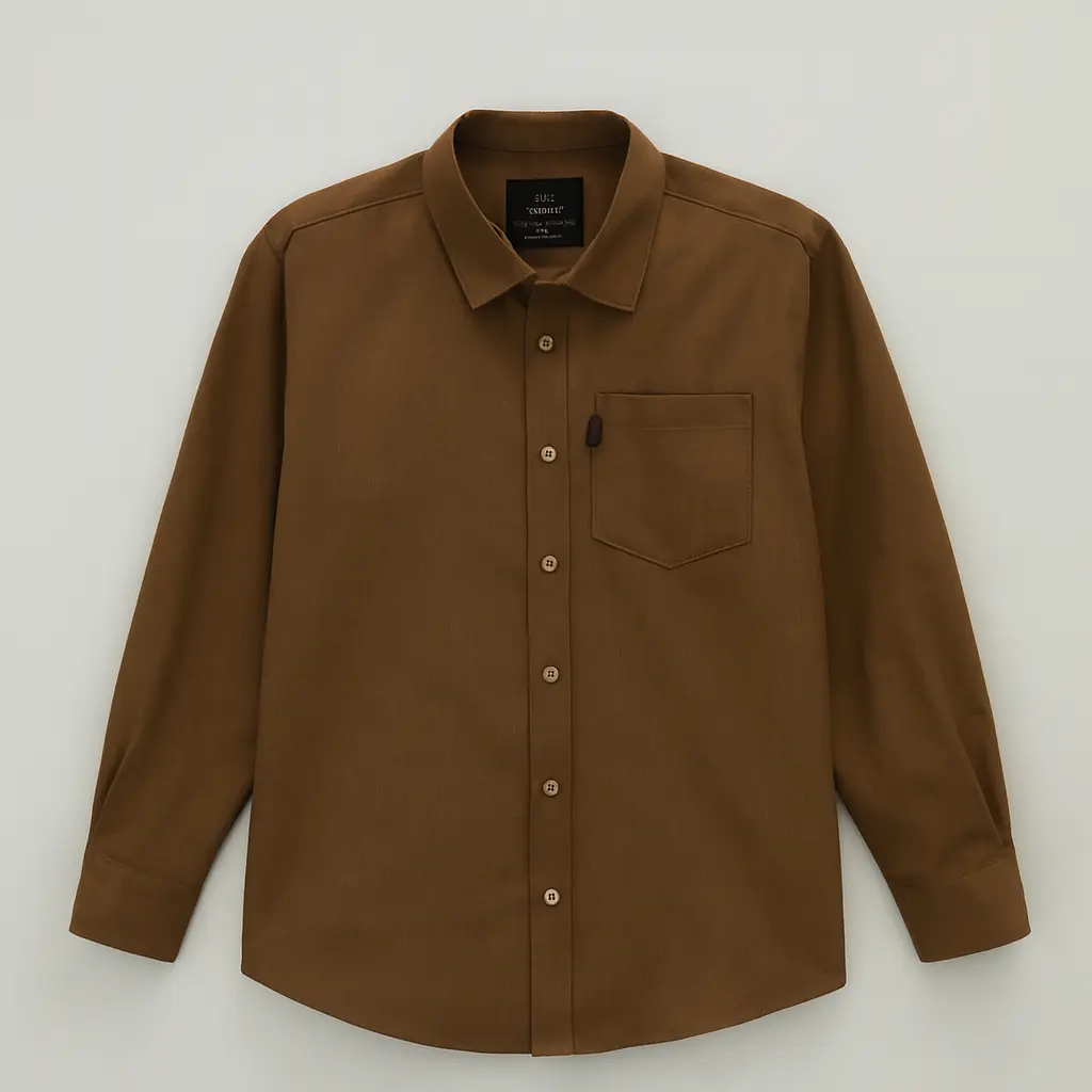 RollOver Boys Brown Casual Shirt